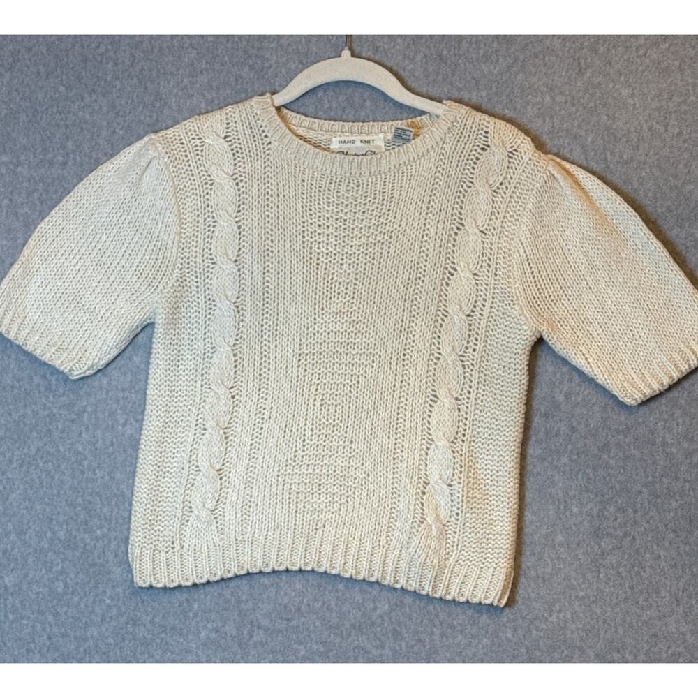 Vintage 80’s Hunters Glen Hand Knit Sweater - Size M